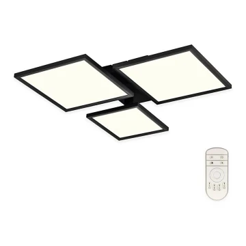 Top Light - LED Stmievateľný prisadený luster MERKUR LED/50W/230V 3000-6500K čierna + diaľkové ovládanie