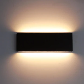 Top Light - LED Vonkajšie nástenné svietidlo OBLIGO LED/12W/230V IP65 čierna