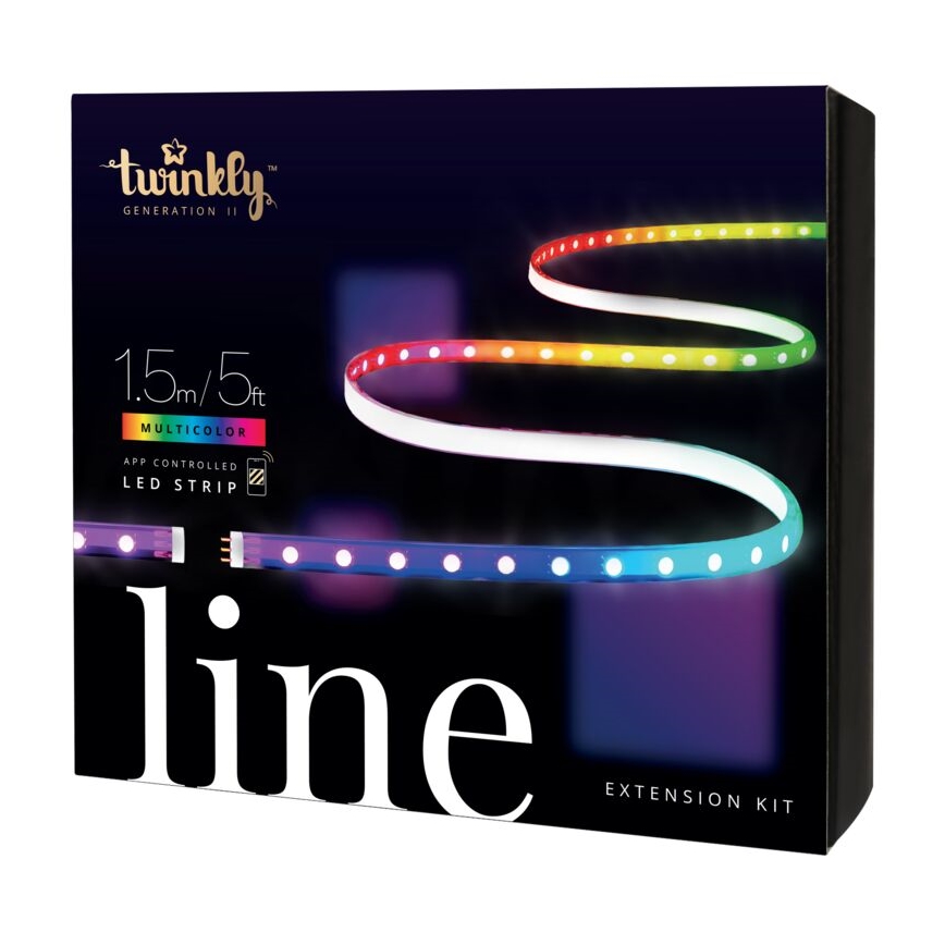 Twinkly - LED RGB Predlžovací stmievateľný pásik LINE 100xLED 1,5 m Wi-Fi