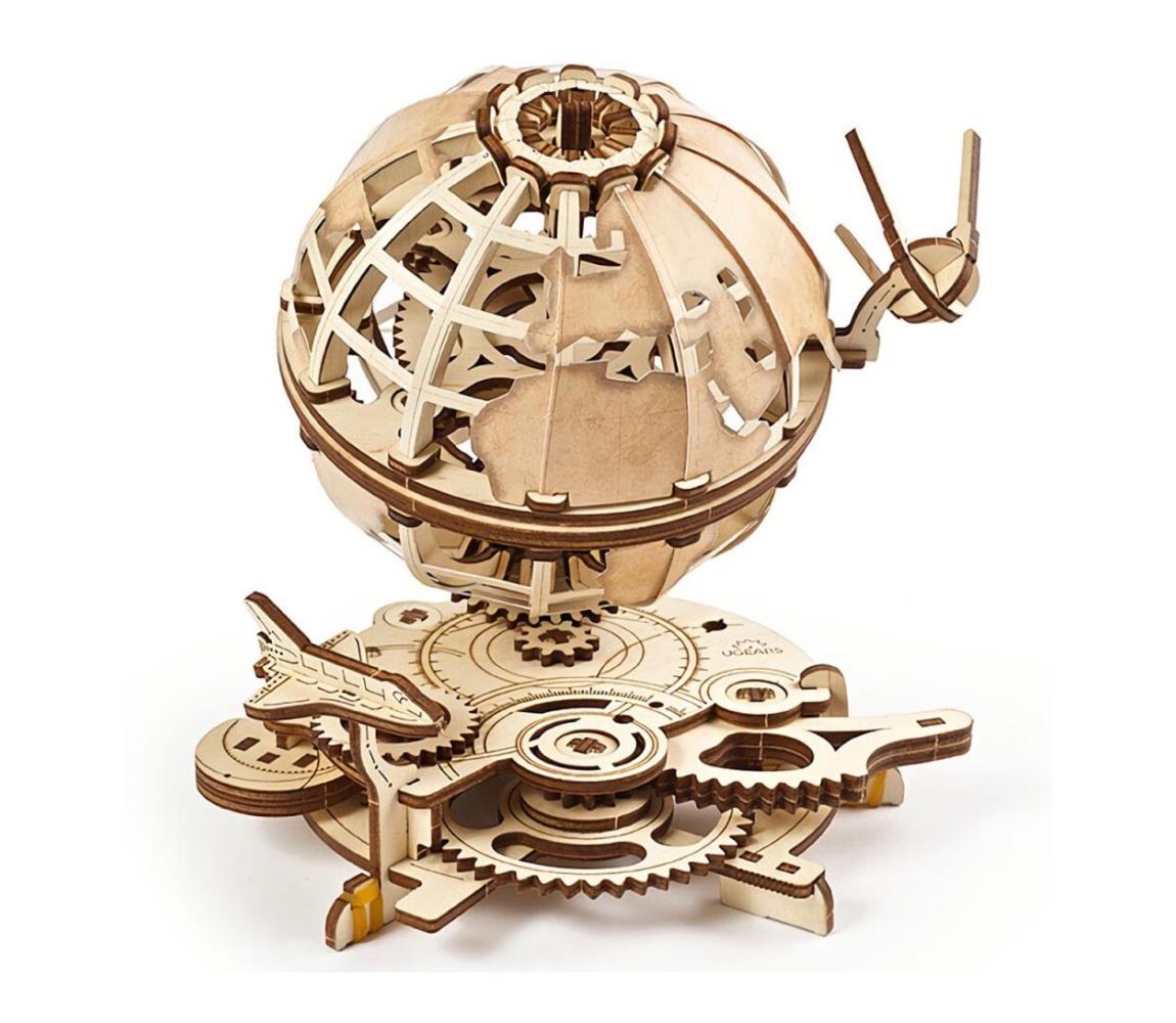 Ugears Ugears - 3D drevenené mechanické puzzle Glóbus 