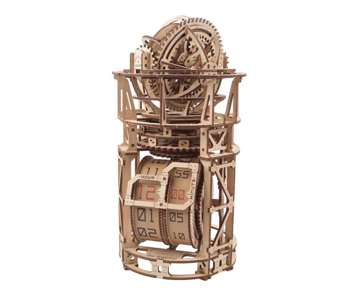 Ugears Ugears - 3D drevenené mechanické puzzle Hodinový strojček s tourbillonom 