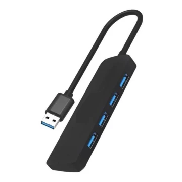 USB Rozbočovač 4xUSB-A 3.0 čierna
