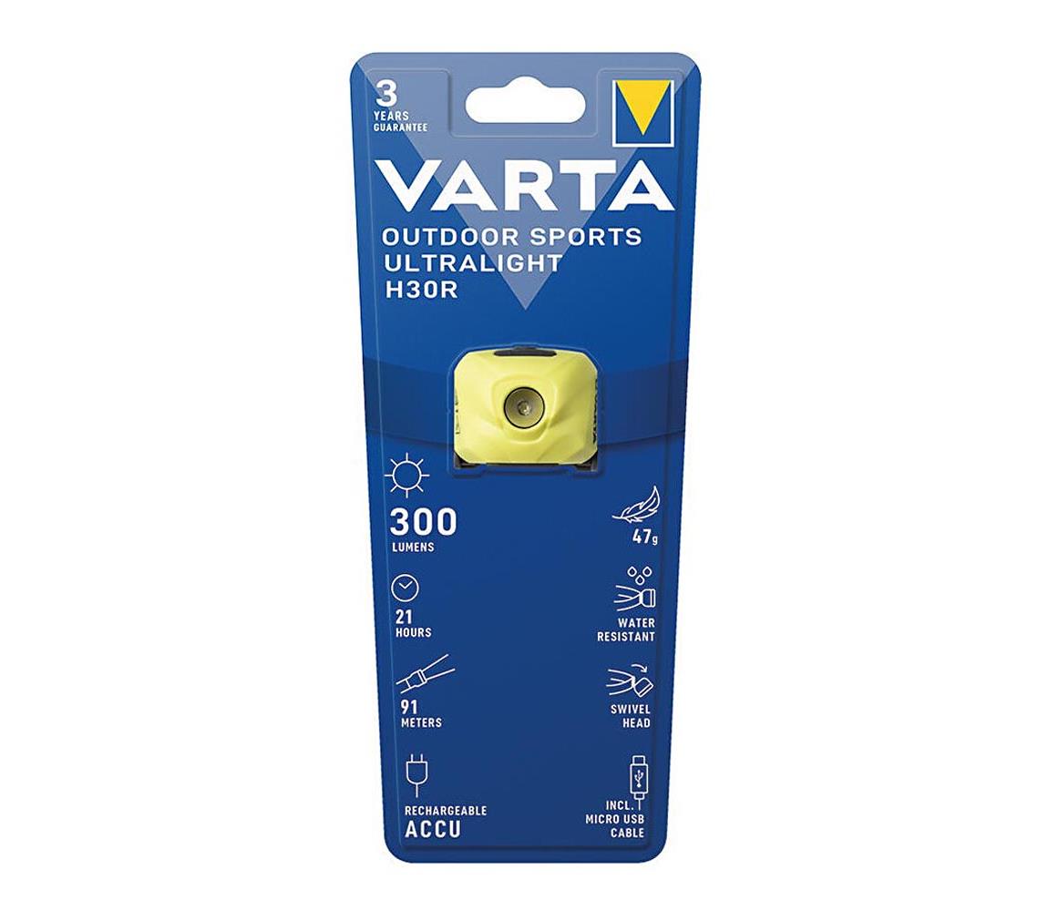 VARTA Varta 18631201401 - LED Stmievateľná nabíjacia čelovka OUTDOOR SPORTS LED/5V IPX4 