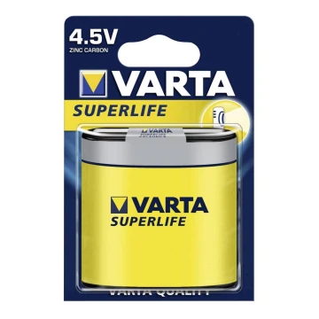 Varta 2012 - 1 ks Zinkouhlíková batéria SUPERLIFE 4,5V