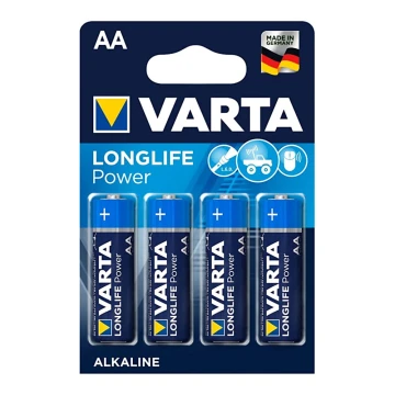 Varta 4906 - 4 ks Alkalické batérie LONGLIFE AA 1,5V