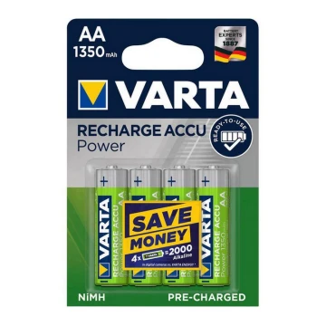 Varta 56746101404 - 4 ks Alkalická batéria RECHARGE AA 1,2V/1350 mAh