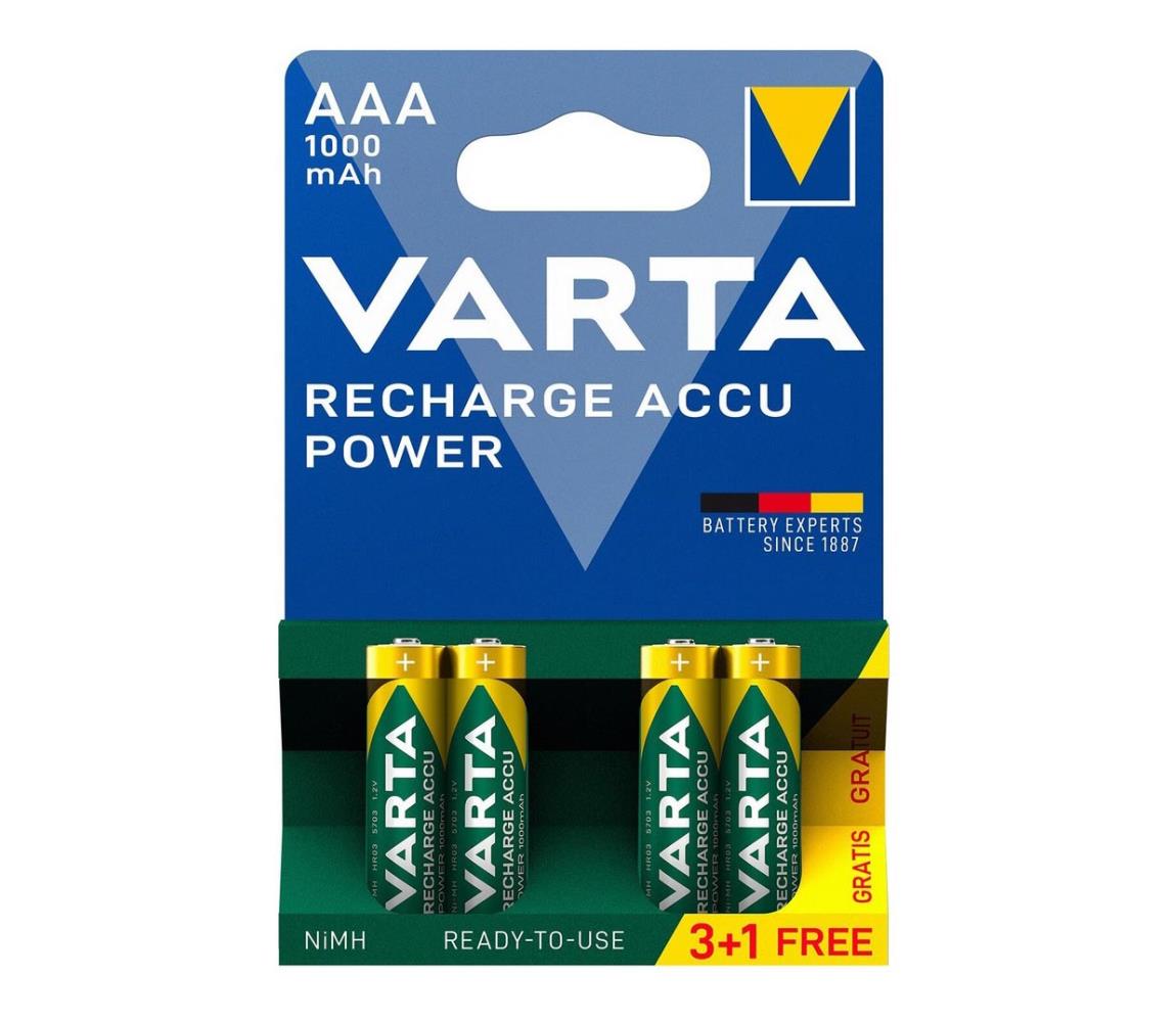 VARTA Varta 5703301494 - 3+1 ks Nabíjacie batérie ACCU AAA Ni-MH/1000mAh/1,2V 