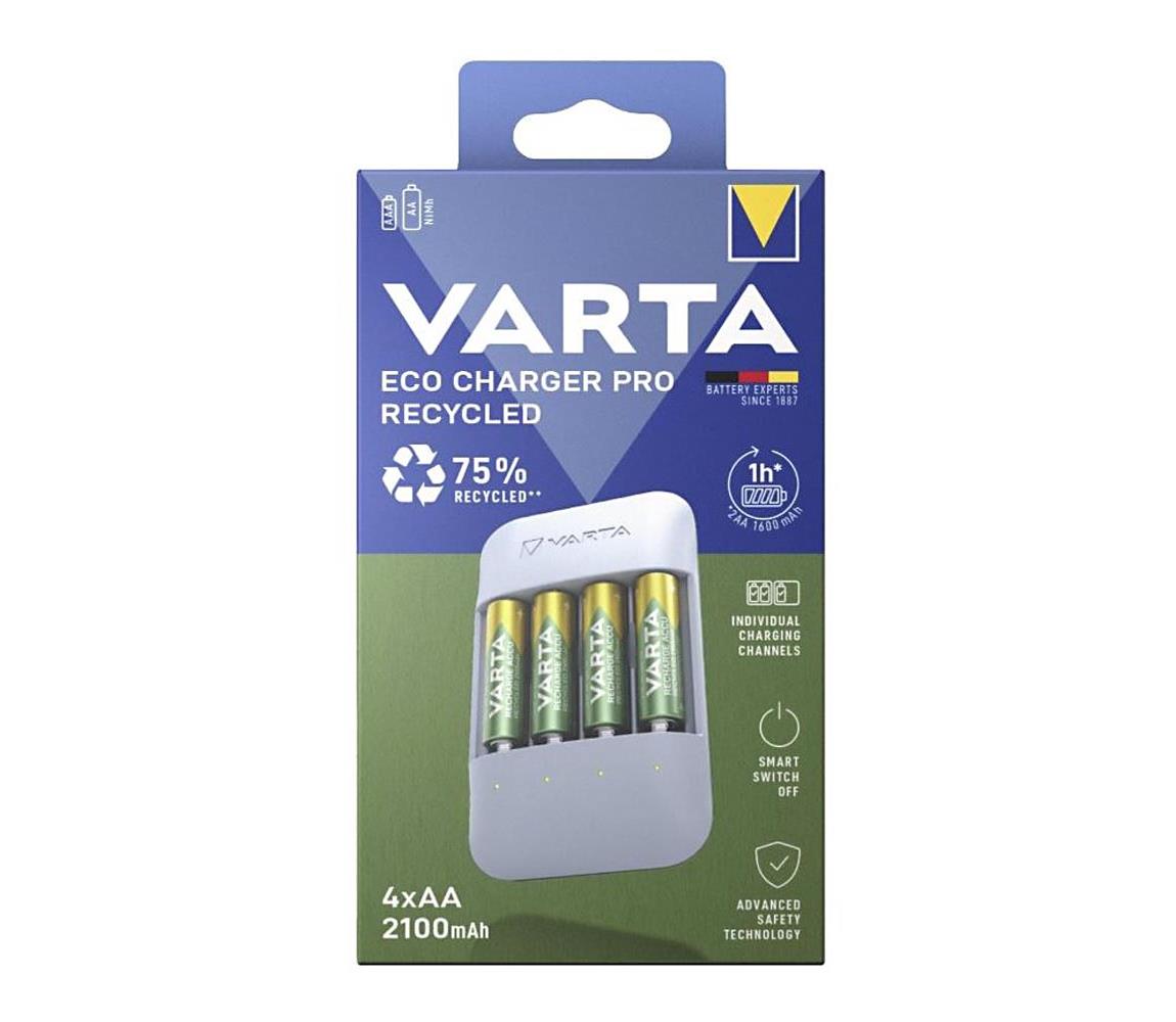 VARTA Varta 57683101121 - Nabíjačka batérií 4xAA/AAA 2100mAh 5V 