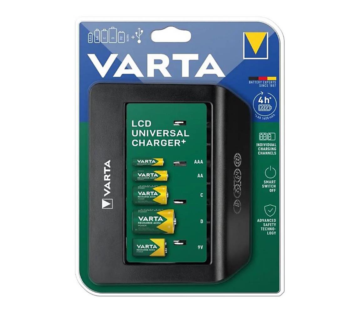 VARTA Varta 57688101401 - LCD Univerzálna nabíjačka baterií 230V 