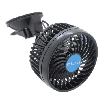 Ventilátor na prísavku do auta 4W/12V čierna