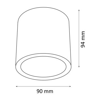 Vonkajšie bodové svietidlo OHIO 1xGU10/10W/230V IP54 čierna