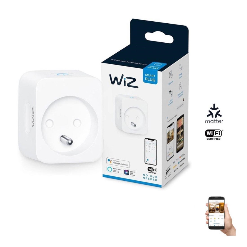 WiZ - Inteligentná zásuvka E 2300W Wi-Fi