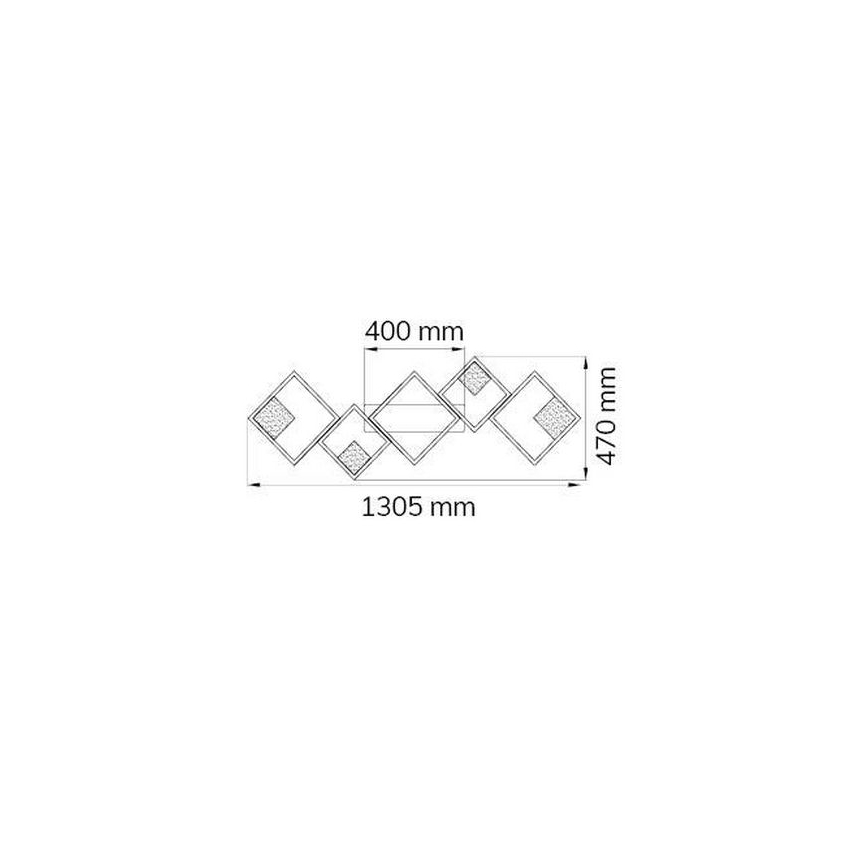 Wofi 10691 - LED Stmievateľný prisadený luster JADE LED/45W/230V