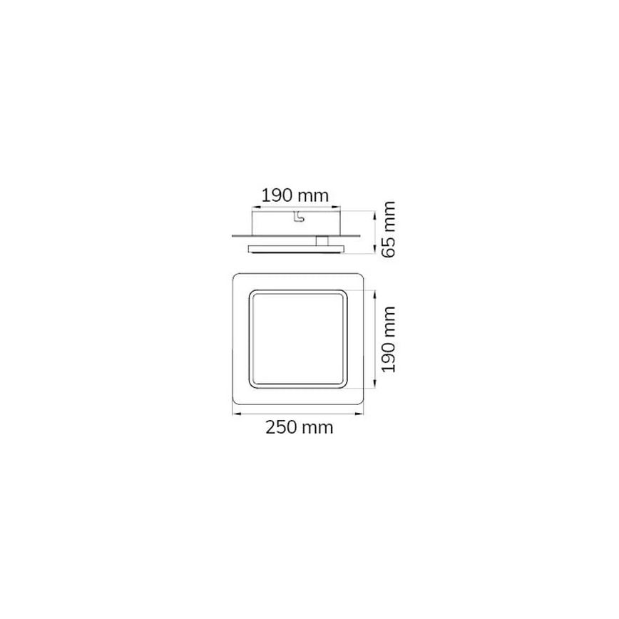 Wofi 12052 - LED Stropné svietidlo SUTTER LED/10,5W/230V 3000K chróm