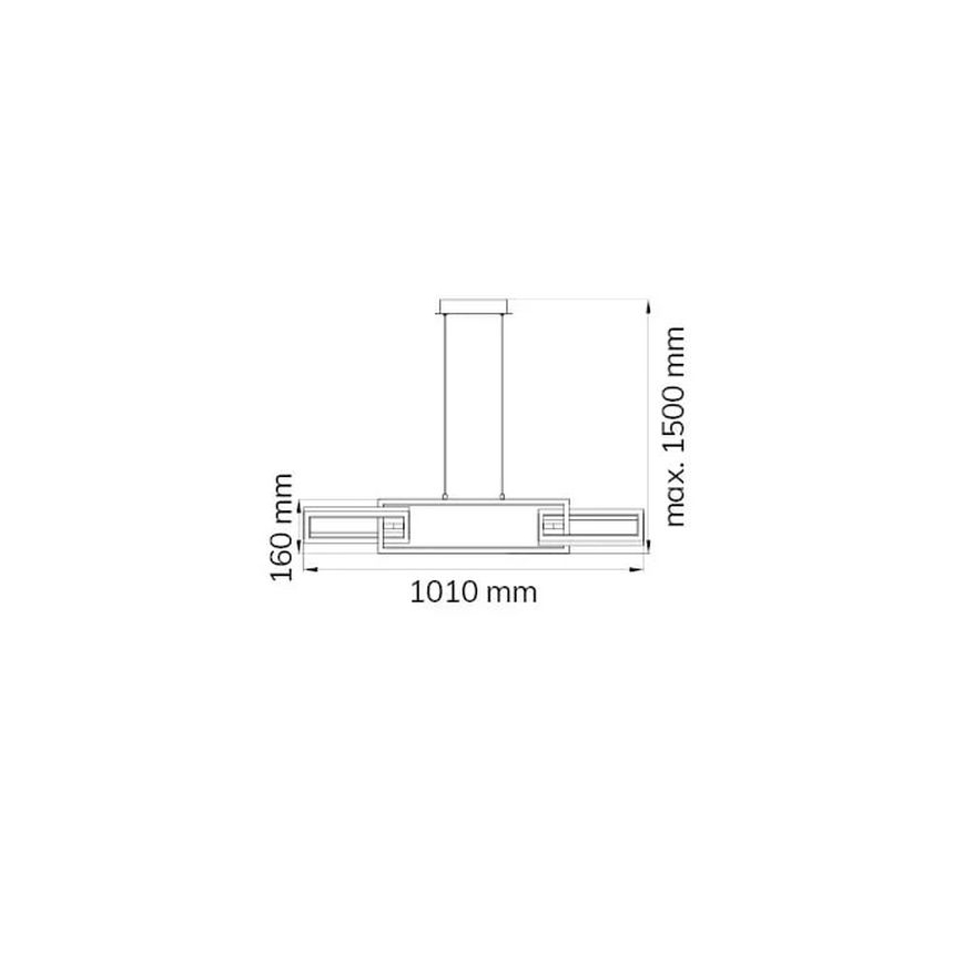 Wofi 6133.03.64.9000 - LED Stmievateľný luster na lanku MURIEL LED/26W/230V