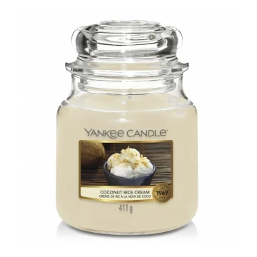 Yankee Candle - Vonná sviečka COCONUT RICE CREAM stredná 411g 65-75 hod.