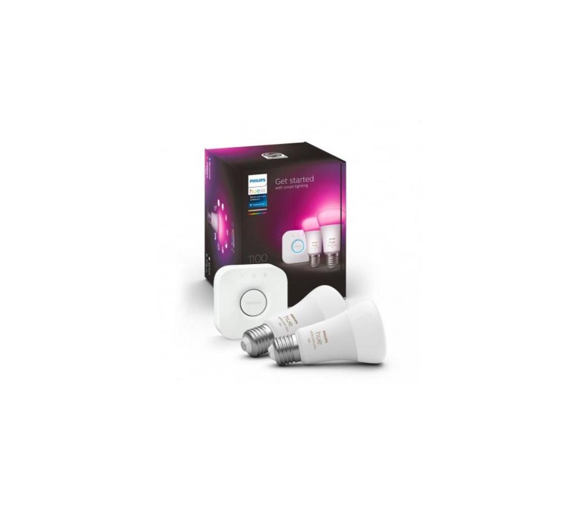 Philips Základná sada Philips Hue WACA 2xE27/9W/230V 2000-6500K + zariadenie k prepojeniu 