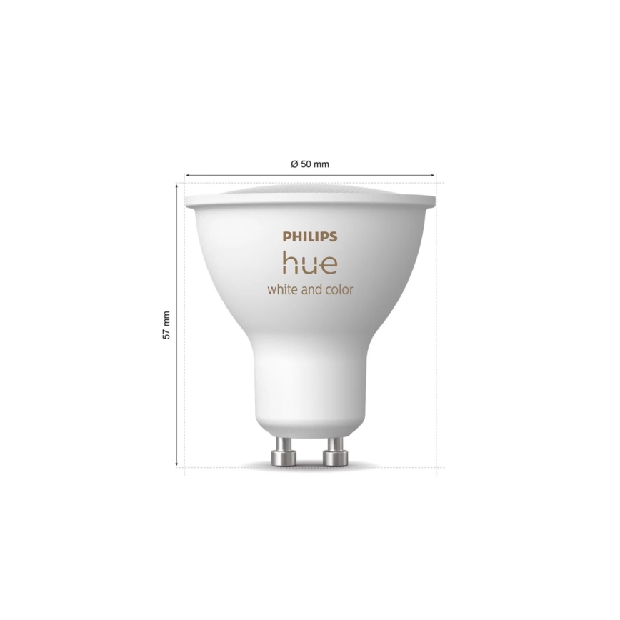 Základná sada Philips Hue WHITE AND COLOR AMBIANCE 3xGU10/4,2W/230V 2000-6500K + zariadenie na prepojenie