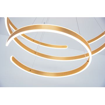 Zambelis 2014 - LED Stmievateľný luster na lanku LED/120W/230V zlatá