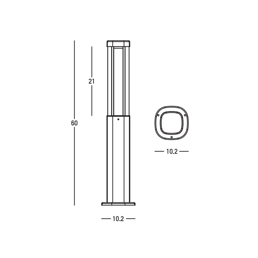 Zambelis E355 - LED Vonkajšia lampa LED/7W/230V 3000K IP54 antracit