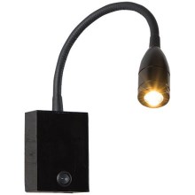 Zambelis H32 - LED Flexibilná lampička LED/3W/230V čierna