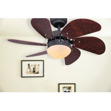 ZEVENTI - Stropný ventilátor FAMARA 1xE14/60W/230V