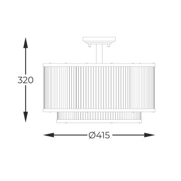 Zuma Line - Luster na tyči 5xE14/60W/230V čierna