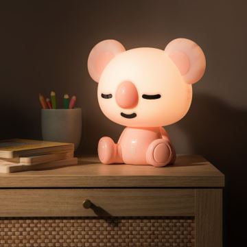 Zuma Line - LED Stmievateľná detská dotyková stolná lampa LED/3W/230V koala ružová