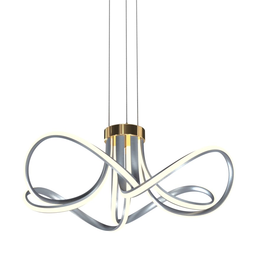 Zuma Line - LED Stmievateľný luster na lanku LED/45W/230V šedá/zlatá