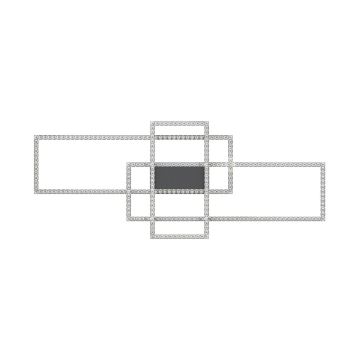 Zuma Line - LED Stmievateľné krištáľové stropné svietidlo LED/52W/230V 2700-6000K čierna + diaľkové ovládanie