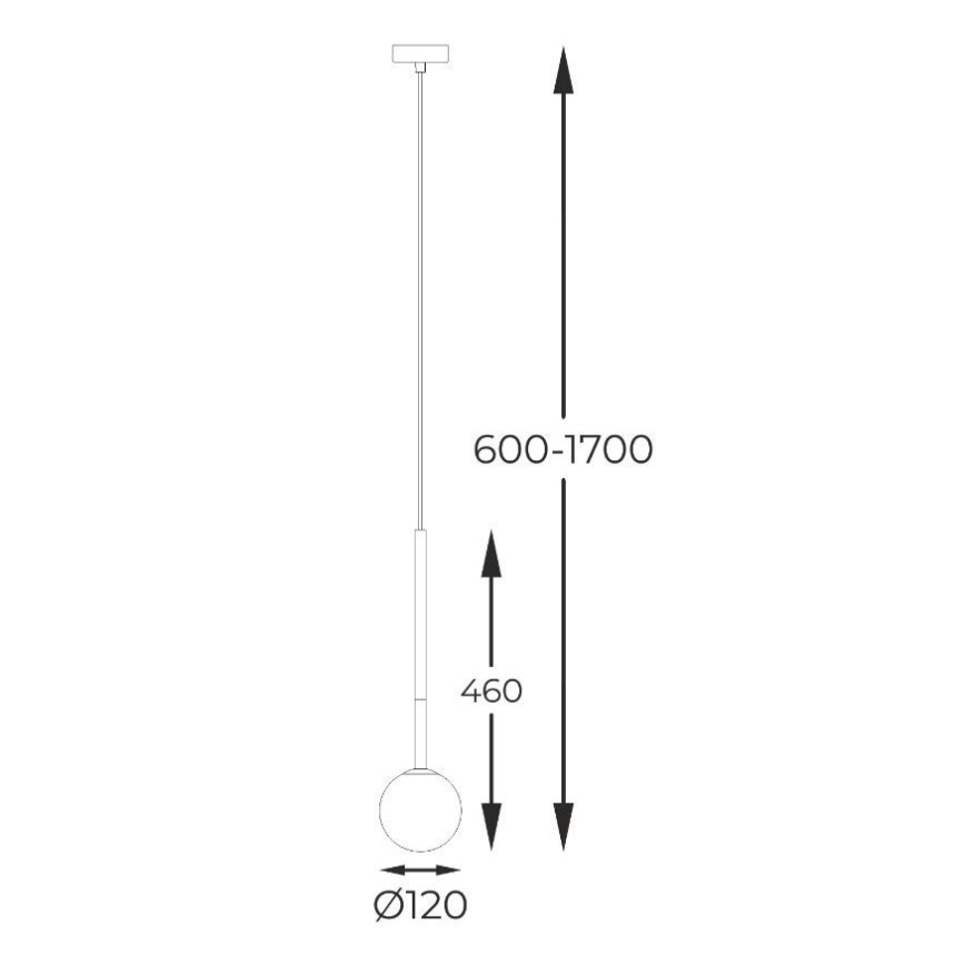 Zuma Line - Luster na lanku 1xG9/4W/230V čierna