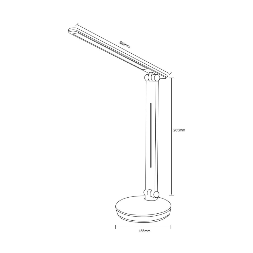 Zuma Line - LED RGBW Stmievateľná stolná lampa LED/5W/230V 3000-6000K čierna