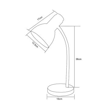 Zuma Line - Stolná lampa 1xE27/40W/230V čierna/hnedá